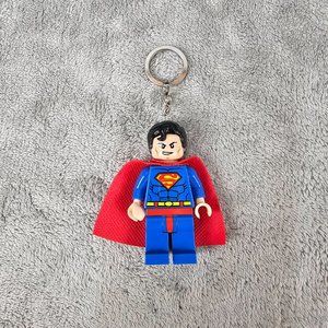 2013 The Lego group DC Comic's Superman large mini figure keychain flashlight